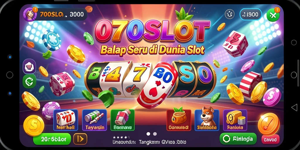 Screenshot gameplay 070SLOT menampilkan aksi balap yang intens.