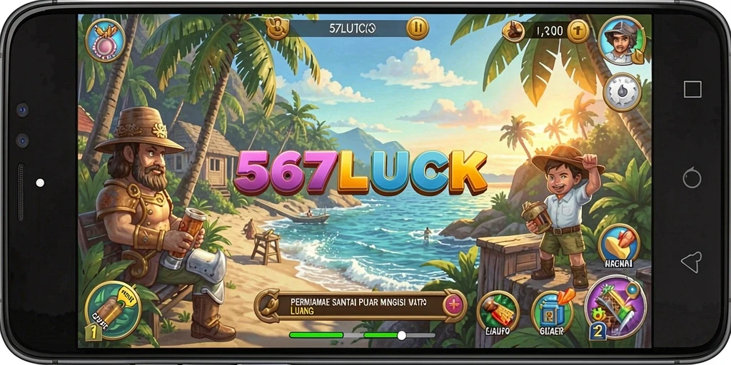 Tampilan gameplay 567LUCK yang menyenangkan dan menarik.