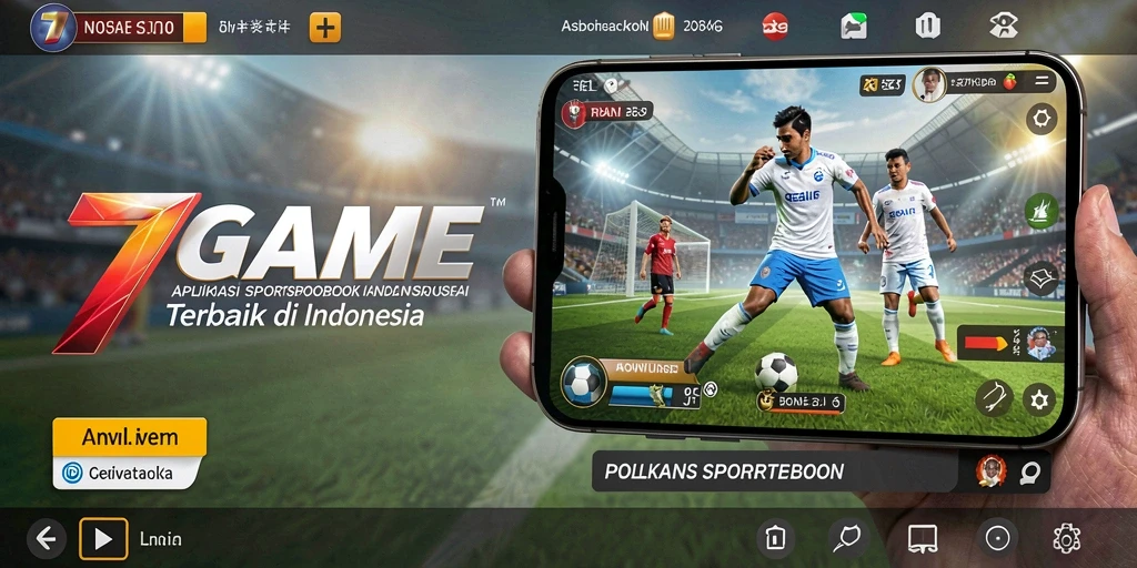 Tampilan antarmuka utama 7GAME dengan berbagai opsi taruhan olahraga.