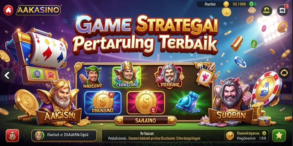 Screenshot gameplay AAKASINO dengan antarmuka yang menarik