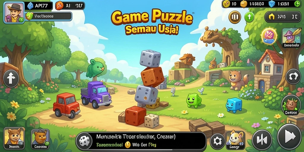 Tampilkan gameplay yang menarik dan penuh tantangan dalam API77.