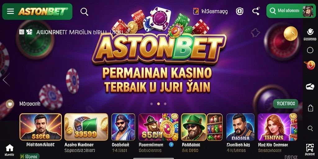 Tampilan menarik dari gameplay Kasino di ASTONBET yang mengasyikan.