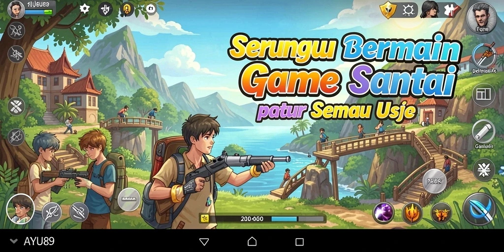 Screenshot gameplay AYU89 menunjukkan keseruan saat bermain game Casual.