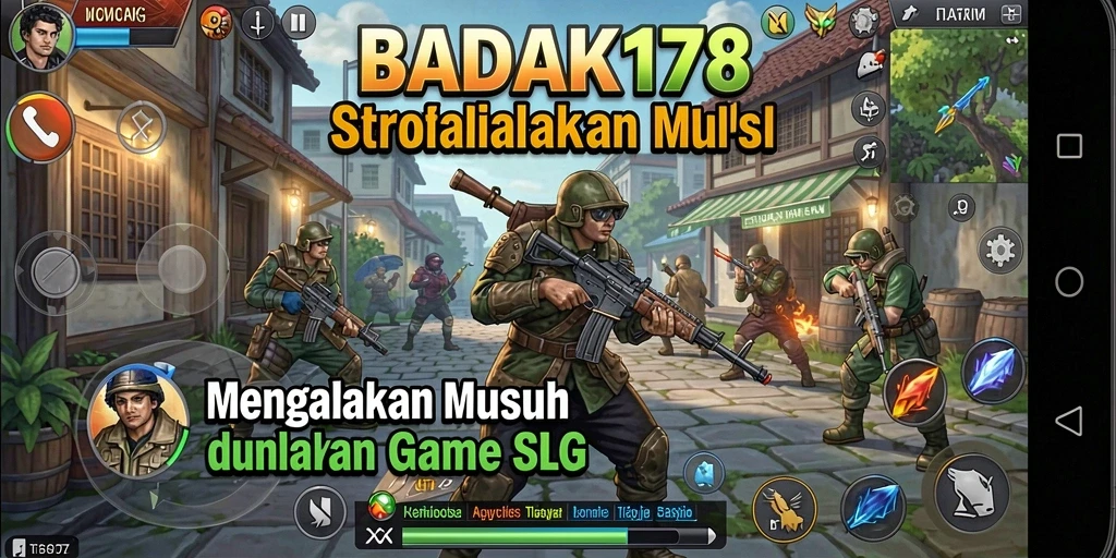 Tampilan gameplay seru dalam BADAK178 menunjukkan strategi pertempuran yang mendebarkan.