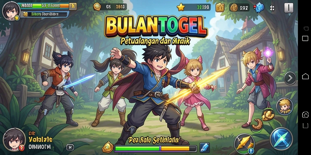 Screenshot menampilkan aksi seru dalam gameplay Anime BULANTOGEL.