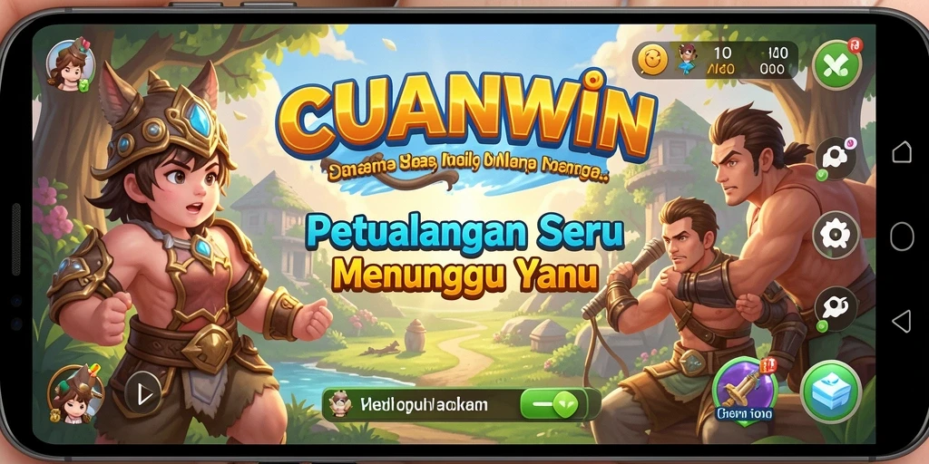 Tampilan gameplay seru dalam petualangan CUANWIN.