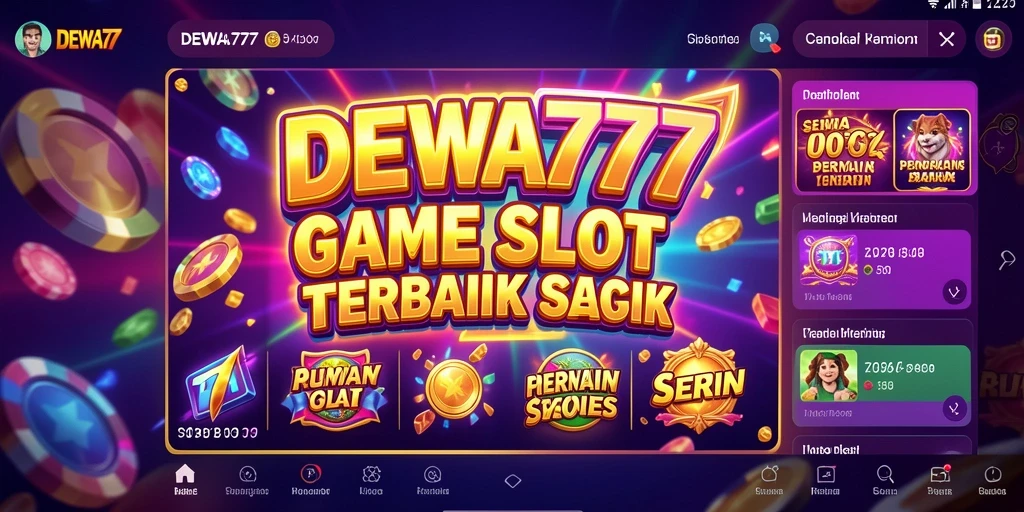 Tampilan menarik DEWA777 dengan gameplay Slot yang seru.