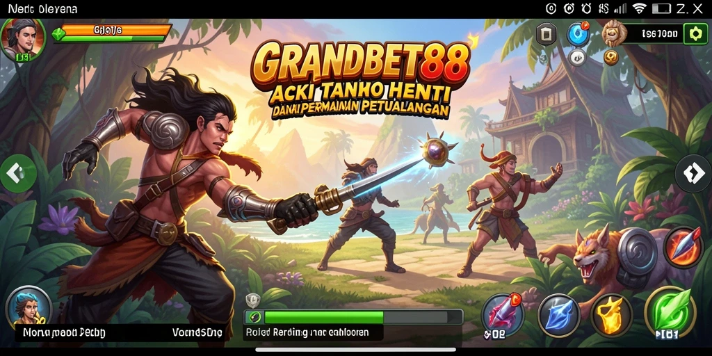 Tampilan aksi seru dalam GRANDBET88 yang menampilkan gameplay menegangkan.