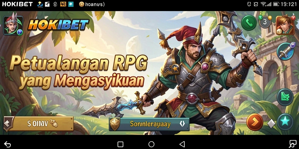 Tampilan gameplay HOKIBET yang epik dan mengasyikkan dalam dunia RPG.