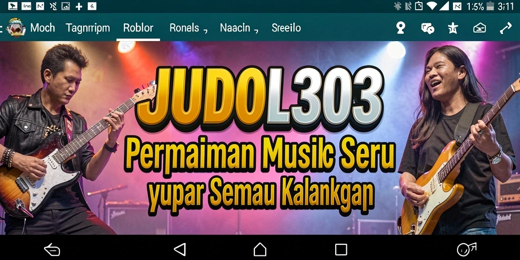 Screenshot gameplay JUDOL303 menampilkan keseruan bermain musik.