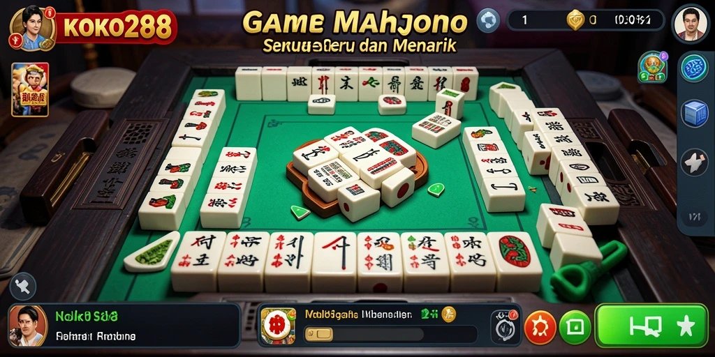 Tampilan gameplay seru di KOKO288 saat bermain Mahjong.