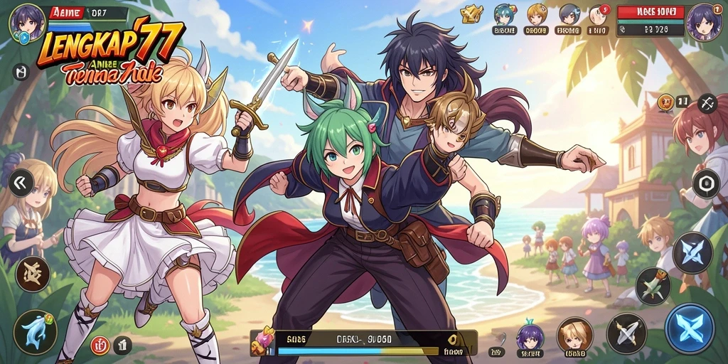 Tampilan gameplay LENGKAP777 yang menarik dan penuh warna.