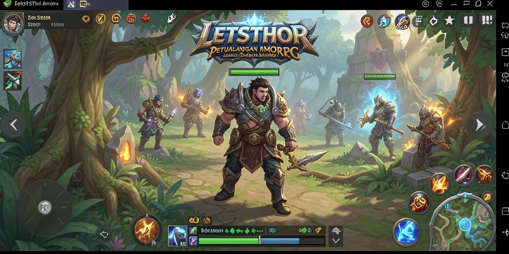 Menampilkan gameplay menarik LETSTHOR dalam dunia MMORPG yang epik.