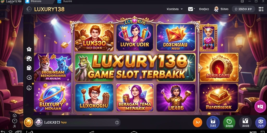 Screenshot gameplay LUXURY138 menampilkan putaran slot yang menegangkan.