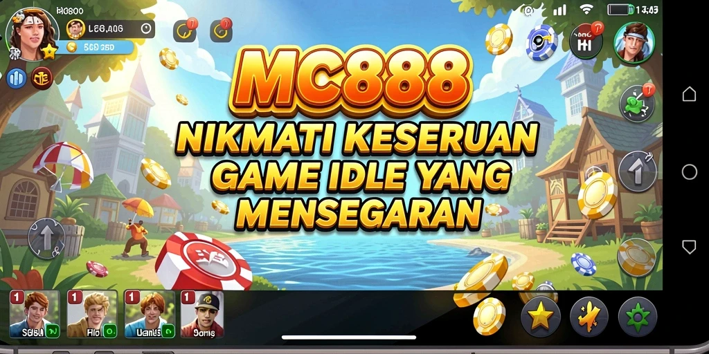 Tangkapan layar mendemonstrasikan gameplay santai dan menarik dari MC888.