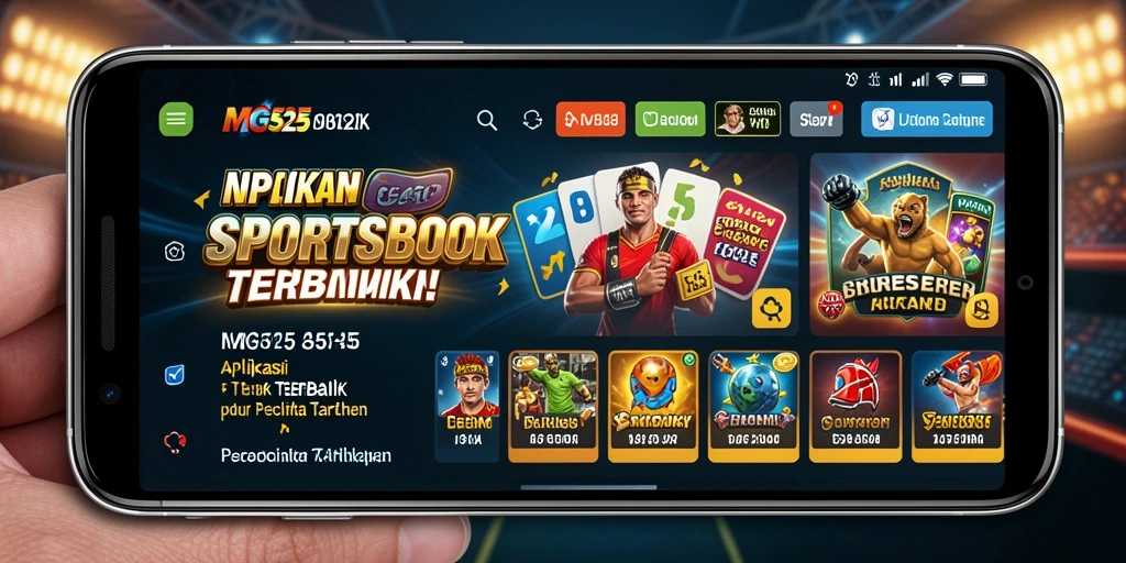 Tampilan gameplay MG525 dengan berbagai pilihan taruhan olahraga.