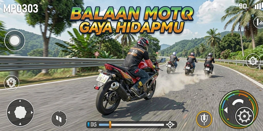 Tampilan seru dari balapan motor di MPO303.