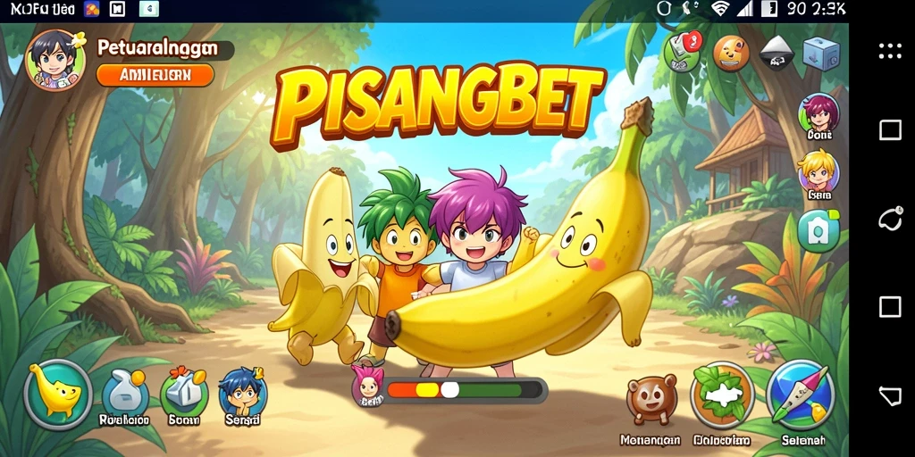 Tampilan layar gameplay PISANGBET yang penuh warna dan menarik.