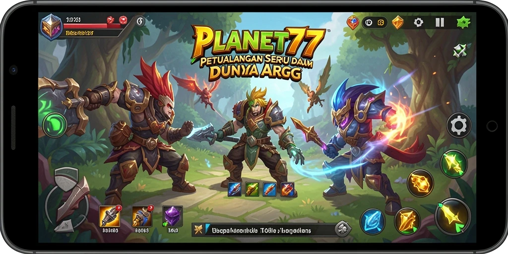Tampilkan aksi mendebarkan dalam permainan ARPG PLANET77.