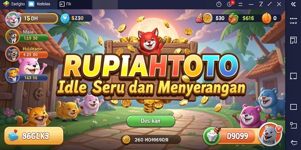 Screenshot gameplay RUPIAHTOTO yang menampilkan keseruan game Idle.