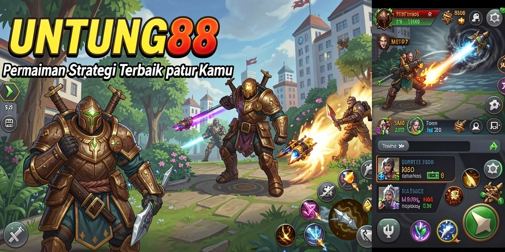 Tangkapan layar gameplay UNTUNG88 menampilkan strategi dalam pertempuran.