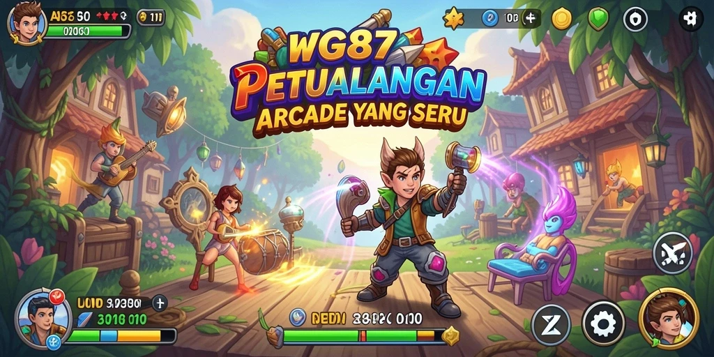 Screenshot gameplay WG87 menunjukkan aksi seru dan tantangan Arcade.