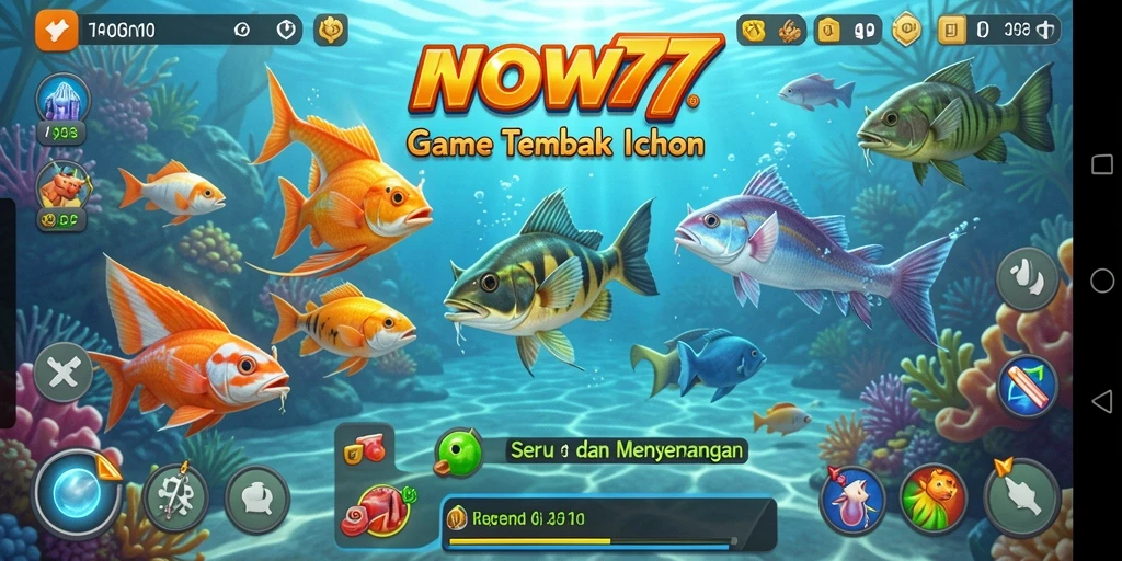 Gameplay seru dan penuh warna dalam Tembak Ikan WOW77.